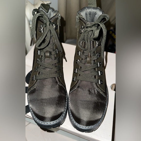 SO Clavicle Women’s Hiking Combat Boots Olive Green Size 8 - Picture 6 of 11